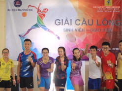 Giải cầu lông giảng viên, cựu sinh viên, sinh viên Khoa Quản trị kinh doanh 2018