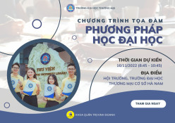 [RECAP] - TOẠ ĐÀM “PHƯƠNG PHÁP HỌC ĐẠI HỌC ”