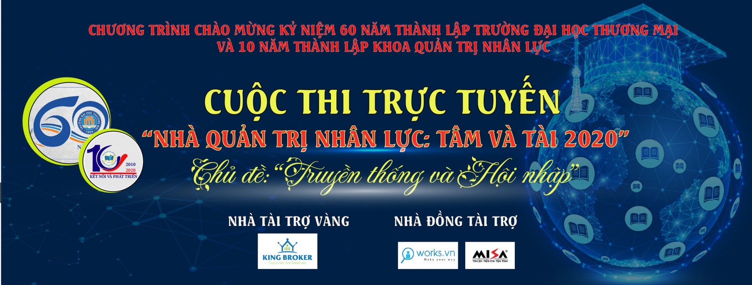 CUỘC THI "NHÀ QUẢN TRỊ NHÂN LỰC TÂM VÀ TÀI" NĂM 2020