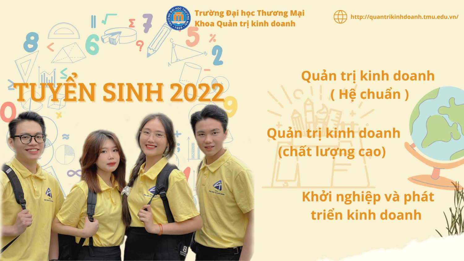 TUYỂN SINH 2022- KHOA QUẢN TRỊ KINH DOANH